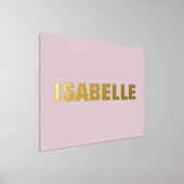 BLUSH PINK Moderne Vette EDITABLE TEKST GOLD Folie Afdrukken (Laagn)