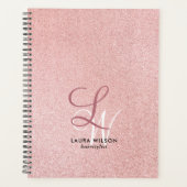 Blush Pink Monogram Appointbook  Planner (Voorkant)