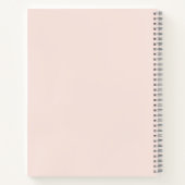 Blush Pink Monogram Personalized Quiet Luxury Notitieboek (Achterkant)