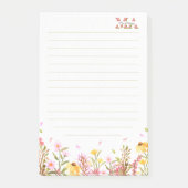 Blush Pink Monogram Post-it Opmerkingen | Minimali Post-it® Notes (Voorkant)