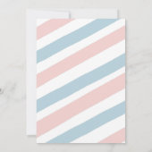 Blush Pink & Navy Genre Revevela Party Invitation (Dos)