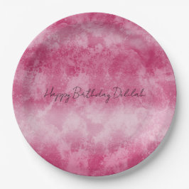 Blush Pink Ombre Stripes Papieren Bordje