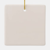 Blush Pink Our First Christmas As Engaged Photo Keramisch Ornament (Achterkant)