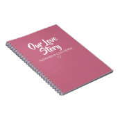 Blush Pink Our Lotory Couple Journal (Côté Droit)