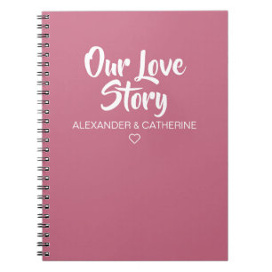 Blush Pink Our Lotory Couple Journal