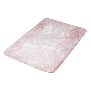 Blush Pink Palm Bliss 1 #tropisch #kunst Badmat