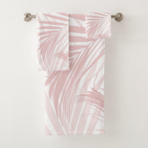 Blush Pink Palm Leaves Dream Cali Summer Vibes #1 Bad Handdoek
