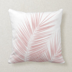 Blush Pink Palm Leaves Dream Cali Summer Vibes #1 Kussen