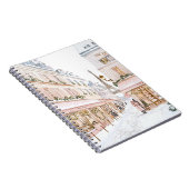 Blush Pink Paris Eiffel Tower Winter Notitieboek (Rechterzijde)