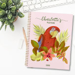 Blush Pink Parrot 2023 Monogrammed Name<br><div class="desc">This Blush Pink Parrot 2022 2023 Monogram Name Planner with a vintage-inspired illustration by Happy People Prints is the perfect planner to write in all your awesome plans. You can customize the planner with your own name and text, font style, and color. It will be the perfect personalized gift for...</div>