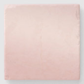 Blush Pink Peach Ombre Stenen Onderzetter (Voorkant)