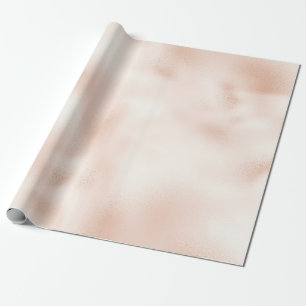Blush Pink Peach Roos Cadeaupapier