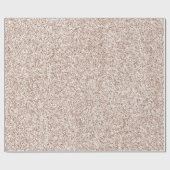 Blush Pink Peach Roos Glitter Cadeaupapier (Vlak)