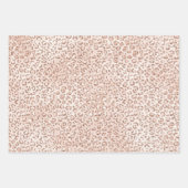 Blush Pink Peach Roos Glitter   Inpakpapier Vel (Voorkant 3)