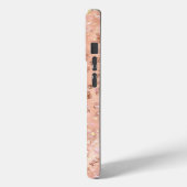 Blush Pink Peach Roos Gold Leopard Case-Mate iPhone Case (Achterkant / Links)