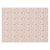 Blush Pink Peach Wildflower Tafelkleed (Voorkant (Horizontaal))