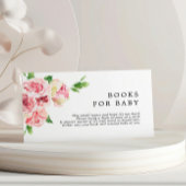 Blush Pink Peonies Book for Baby Enclosure Kaart