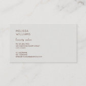 Blush Pink Peony Flower Photo Visitekaartje (Achterkant)