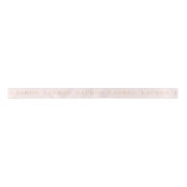 Blush Pink Personalized Name Ribbon Lint (Voorkant)
