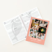 Blush Pink Photo Collage Familie Recepten Notitieboek (Binnen)