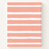 Blush Pink Photo Collage Familie Recepten Notitieboek (Achterkant)