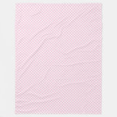 Blush Pink Plaid Deken Tijdloze Check Style (Voorkant)