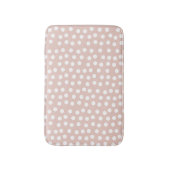 Blush pink Polka dot Badmat (Voorkant Verticaal)