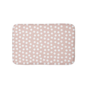 Blush pink Polka dot Badmat