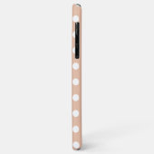 Blush Pink Polka Dot Hoesje-Mate iPhone Case (Achterkant/links)