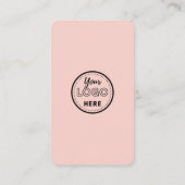 Blush Pink QR Code Verbind met ons Social Media Visitekaartje (Achterkant)