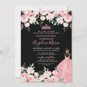 Blush Pink Quinceanera Invitation (Devant)