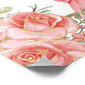 Blush Pink Quinceanera Welcome Template Poster (Hoek)