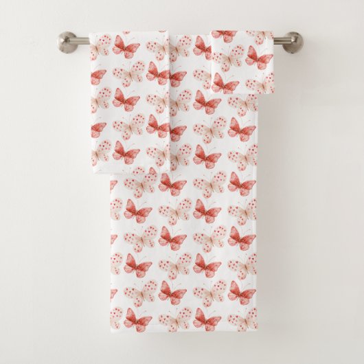 Blush Pink Red Butterflies   (En situation)