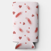 Blush Pink Red Hearts Glitzy Glitter (Achterkant)