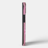 Blush Pink Retro Groovy Gold Glitter Monogram Case-Mate iPhone Case (Achterkant / Rechts)