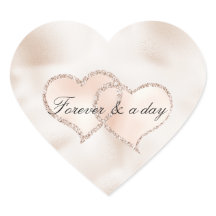 Blush Pink Roos Glitz Hearts