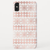 Blush Pink - Roos Gold Boho Bloemenpatroon Case-Mate iPhone Case (Achterkant)