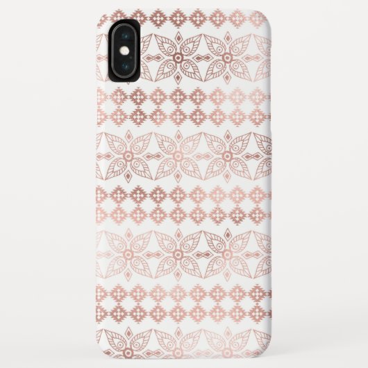 Blush Pink - Roos Gold Boho Bloemenpatroon Case-Mate iPhone Case (Achterkant)