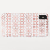 Blush Pink - Roos Gold Boho Bloemenpatroon Case-Mate iPhone Case (Achterkant (horizontaal))
