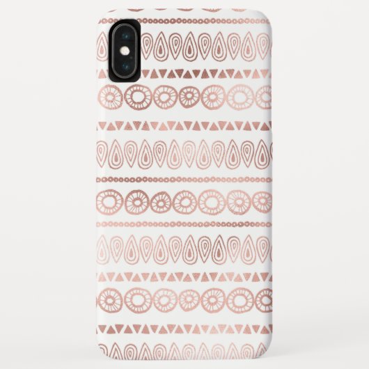 Blush Pink - Roos Gold Boho Hand getekend Patroon Case-Mate iPhone Case (Achterkant)