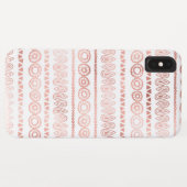 Blush Pink - Roos Gold Boho Hand getekend Patroon Case-Mate iPhone Case (Achterkant (horizontaal))