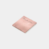 Blush Pink - Roos Gold Folie Brush Stroke Post-it® Notes (Schuin)
