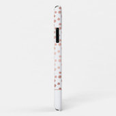 Blush Pink - Roos Gold Polka Dot Pattern Monogram Case-Mate iPhone Case (Achterkant/rechts)