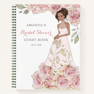 Blush Pink Rose Bride Gastenboek Notitieboek