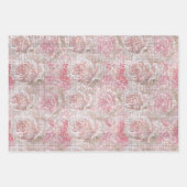 Blush Pink Rose Butterfly Sparkle Birthday Inpakpapier Vel (Voorkant 3)
