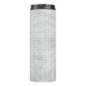 Blush Pink Rose Butterfly Sparkle  Thermosbeker (Achterkant)