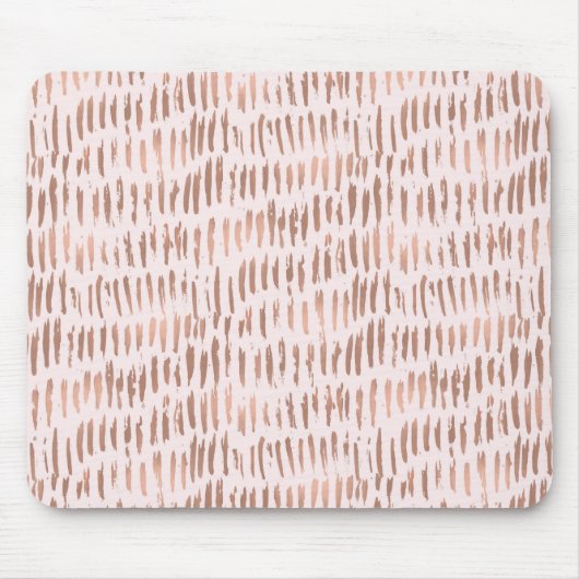 Blush Pink Rose Gold Abstract Muismat (Voorkant)