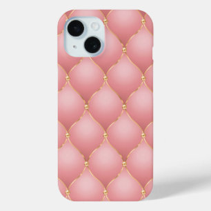 Blush Pink Rose Gold Diamond Getufte iPhone Case
