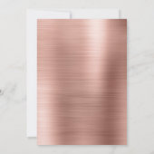 Blush Pink - Rose Gold Elegant Wedding Invitation (Dos)