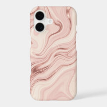 Blush Pink Rose Gold Metallic Liquid Marble